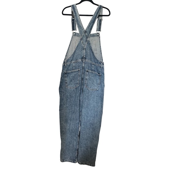 Free People Ziggy Washed Blue Denim Size Medium Overalls - Picture 11 of 12